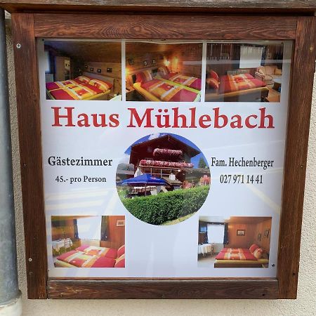 Hotel Haus Muehlebach Ernen Exteriér fotografie